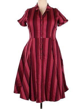Collectif Red Stripe Dress